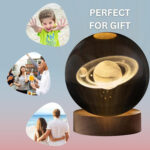 3D CRYSTAL BALL NIGHT LAMP(SATURN) (6 CM) - Image 5