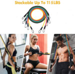 11 Pis Gym Power Resistance Band Set - Image 6