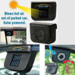 Solar Sun Power Car Auto Cool Fan - Image 5