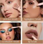 8 PCS MAKEUP BRUSH SET WITH BAG - Image 9