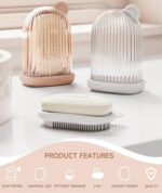 2 IN 1 TRAVEL SOAP CASE WITH BATH BRUSH