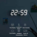 3D LED Clock (White) - Image 6