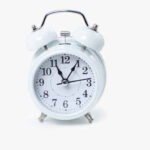 TWIN BELL WHITE CLOCK - Image 7