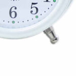TWIN BELL WHITE CLOCK - Image 8