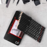 12PCS GRADED PENCIL SET WITH METAL CASE