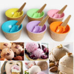 COLORFUL SET OF 6 ICE CREAM BOWL WITH A SPOON - Image 4