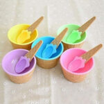 COLORFUL SET OF 6 ICE CREAM BOWL WITH A SPOON - Image 6