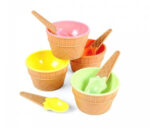 COLORFUL SET OF 6 ICE CREAM BOWL WITH A SPOON - Image 7