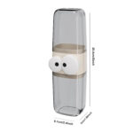 CUTE CARTOON TRANSPARENT TOOTHBRUSH HOLDER - Image 2