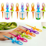 DANCING DOLL FRUIT FORK SET WITH STAND - Image 7