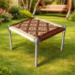 FOLDING STAINLESS STEEL STOOL