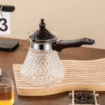 GLASS MILK WARMER POT WITH HANDLE - Image 3