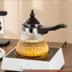 GLASS MILK WARMER POT WITH HANDLE - Image 4