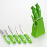 GREEN KNIFE PLASTIC STAND