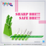 GREEN KNIFE PLASTIC STAND - Image 3
