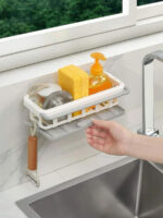 KITCHEN HANGING DRAIN SHELF RACK