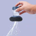 KITCHEN SOAP DISPENSING PLAM BRUSH