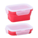 NEW PORTABLE FOLDABLE SILICONE LUNCH BOX (SET OF 4) - Image 5