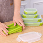 NEW PORTABLE FOLDABLE SILICONE LUNCH BOX (SET OF 4) - Image 8