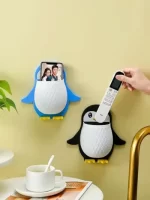 PENGUIN SHAPE WALL MOUNTED TOOTHPASTE HOLDER - Image 9