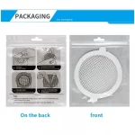ROUND DISPOSABLE SHOWER DRAIN HAIR CATCHER MESH STICKERS (10 PC) - Image 4