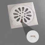 ROUND DISPOSABLE SHOWER DRAIN HAIR CATCHER MESH STICKERS (10 PC) - Image 9