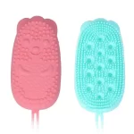 SILICON BATH BODY BRUSH WITH SHAMPOO DISPENSER
