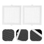 SQUARE DISPOSABLE SHOWER DRAIN HAIR CATCHER MESH STICKERS (10 PC) - Image 3