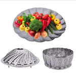SS FOLDING STEAMER BASKET (9.5 INCH)