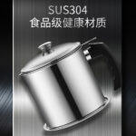 STAINLESS STEEL OIL FILTER HOUSEHOLD OIL POT 1.5L - Image 16