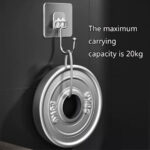 TRANSPARENT LARGE ADHESIVE WALL HOOKS HANGER (PACK OF 5) - Image 8