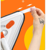 TRIANGLE MICROFIBER FLAT FLOOR MOP WITH LONG HANDLE - Image 5