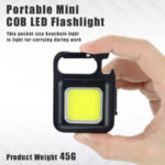 USB RECHARGEABLE MINI COB KEYCHAIN FLASHLIGHT - Image 6