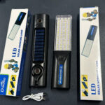 Solar chargeable 5 mode light magnetic torch light