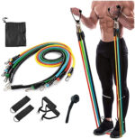 11 Pis Gym Power Resistance Band Set