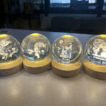 3D Crystal Ball Night Lamp(8 cm)