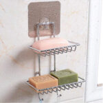 WALL MOUNTED DOUBLE LAYER SOAP DISH HOLDER - Image 5