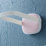 BATHROOM WALL-MOUNTED CLOTHING STORAGE HANGER