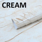 CREAM MARBLE FOIL PAPER STICKER